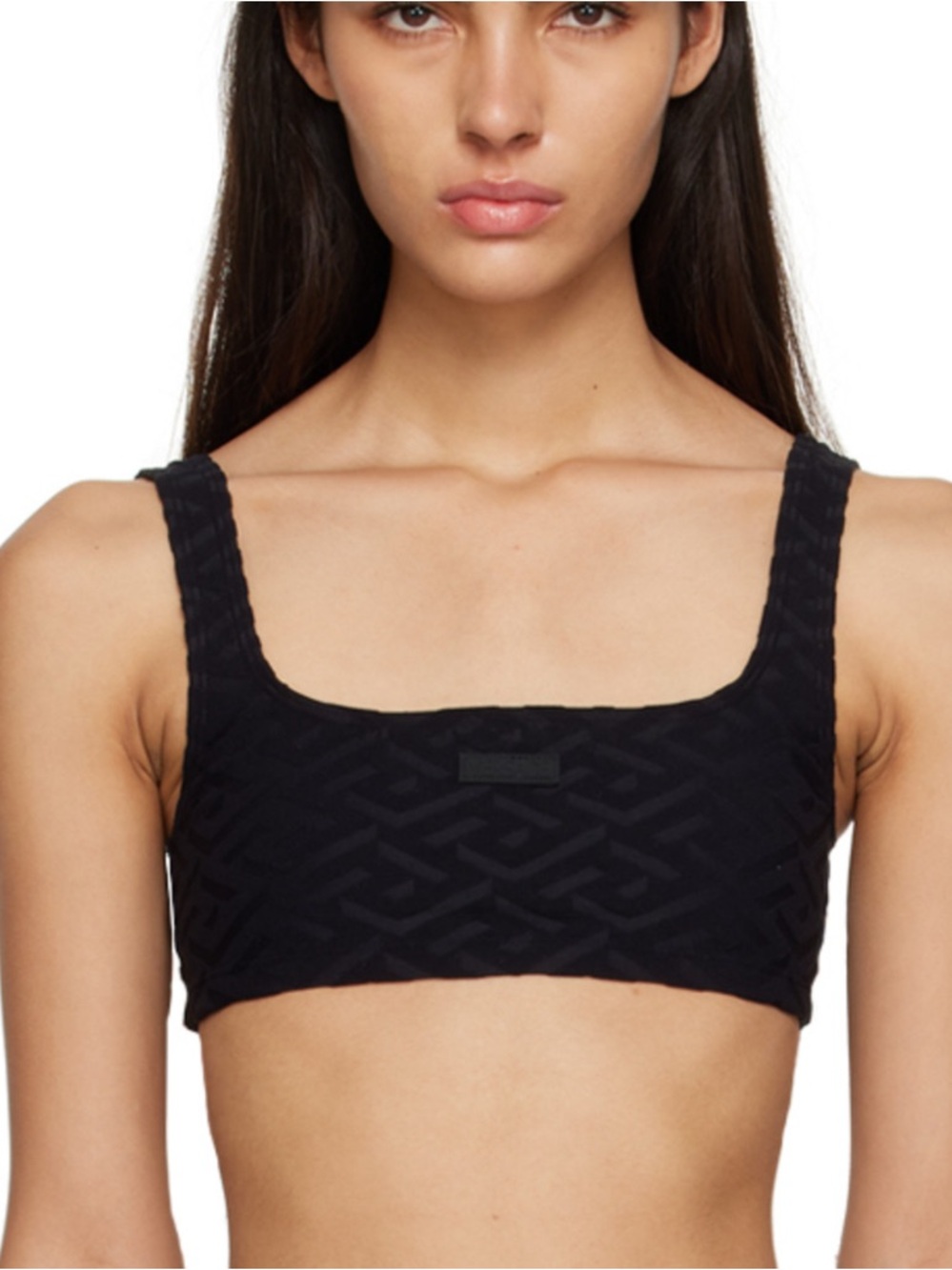 Versace La Greca Sponge Bikini Bralette